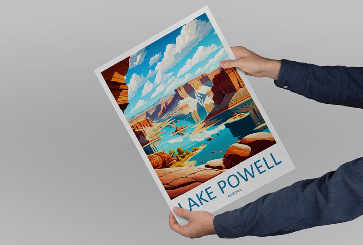 Lake Powell Travel Print Wall Art Lake Powell Wall Hanging Home Décor Lake Powell Gift Art Lovers Arizona Art Lover Gift Arizona Print