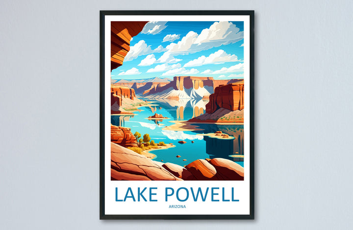 Lake Powell Travel Print Wall Art Lake Powell Wall Hanging Home Décor Lake Powell Gift Art Lovers Arizona Art Lover Gift Arizona Print