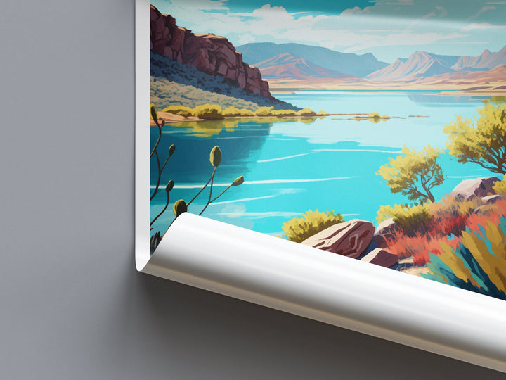 Bartlett Lake Travel Print Wall Art Bartlett Lake Wall Hanging Home Décor Bartlett Lake Gift Art Lovers Arizona Art Lover Gift Arizona Print