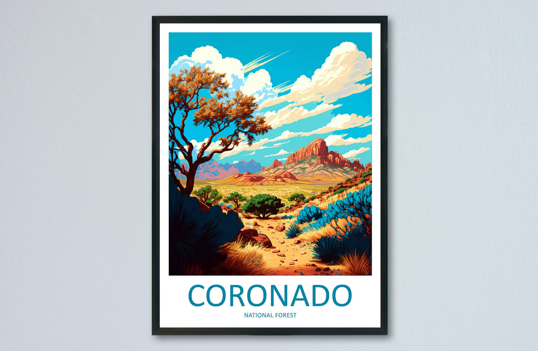 Coronado National Forest Travel Print Wall Art Coronado National Forest Wall Hanging Home Décor Coronado National Forest Gift Art Arizona