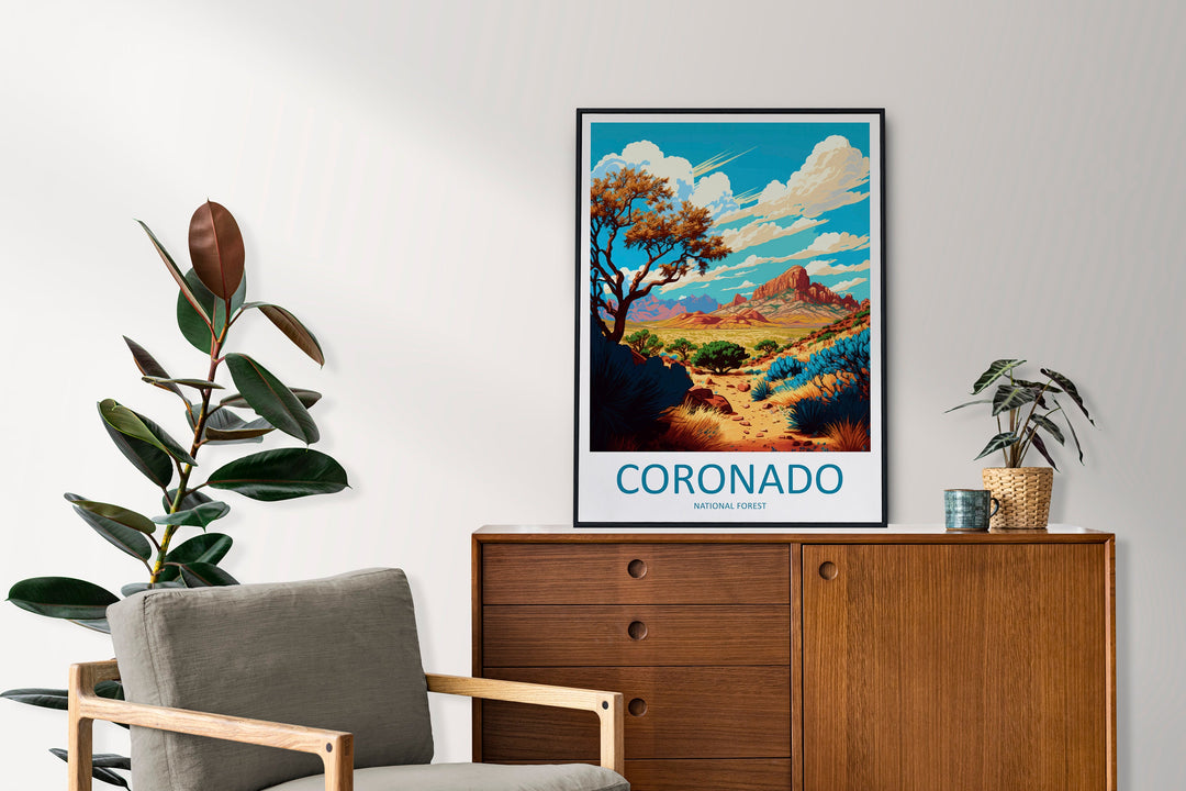 Coronado National Forest Travel Print Wall Art Coronado National Forest Wall Hanging Home Décor Coronado National Forest Gift Art Arizona