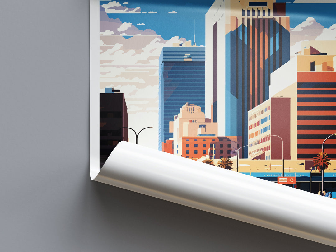 Glendale Travel Print Wall Art Glendale Wall Hanging Home Décor Glendale Gift Art Lovers Arizona Art Lover Gift Arizona Travel Print