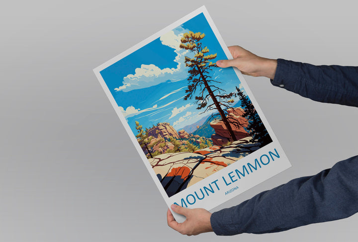 Mount Lemmon Travel Print Wall Art Mount Lemmon Wall Hanging Home Décor Mount Lemmon Gift Art Lovers Arizona Art Lover Gift Arizona Travel