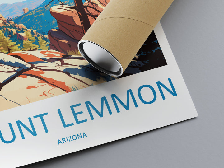 Mount Lemmon Travel Print Wall Art Mount Lemmon Wall Hanging Home Décor Mount Lemmon Gift Art Lovers Arizona Art Lover Gift Arizona Travel