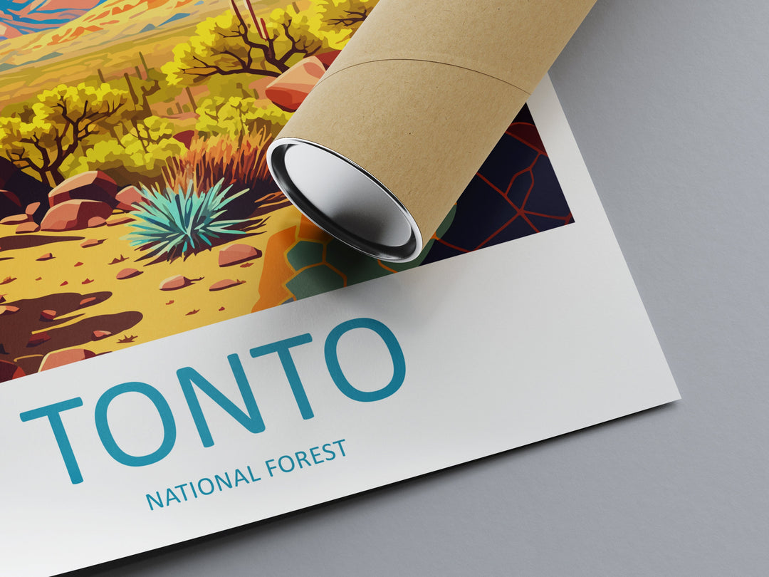Tonto National Park Travel Print Wall Art Tonto National Park Wall Hanging Home Décor Tonto National Park Gift Art Lovers Arizona Art Lover