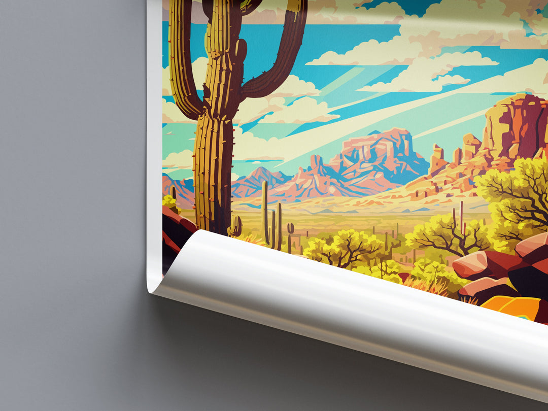 Tonto National Park Travel Print Wall Art Tonto National Park Wall Hanging Home Décor Tonto National Park Gift Art Lovers Arizona Art Lover