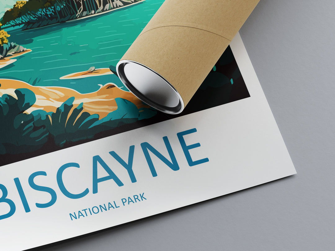 Biscayne National Park Travel Print Wall Art Biscayne National Park Wall Hanging Home Décor Camelback Gift Art Lovers Florida Art Lover Gift
