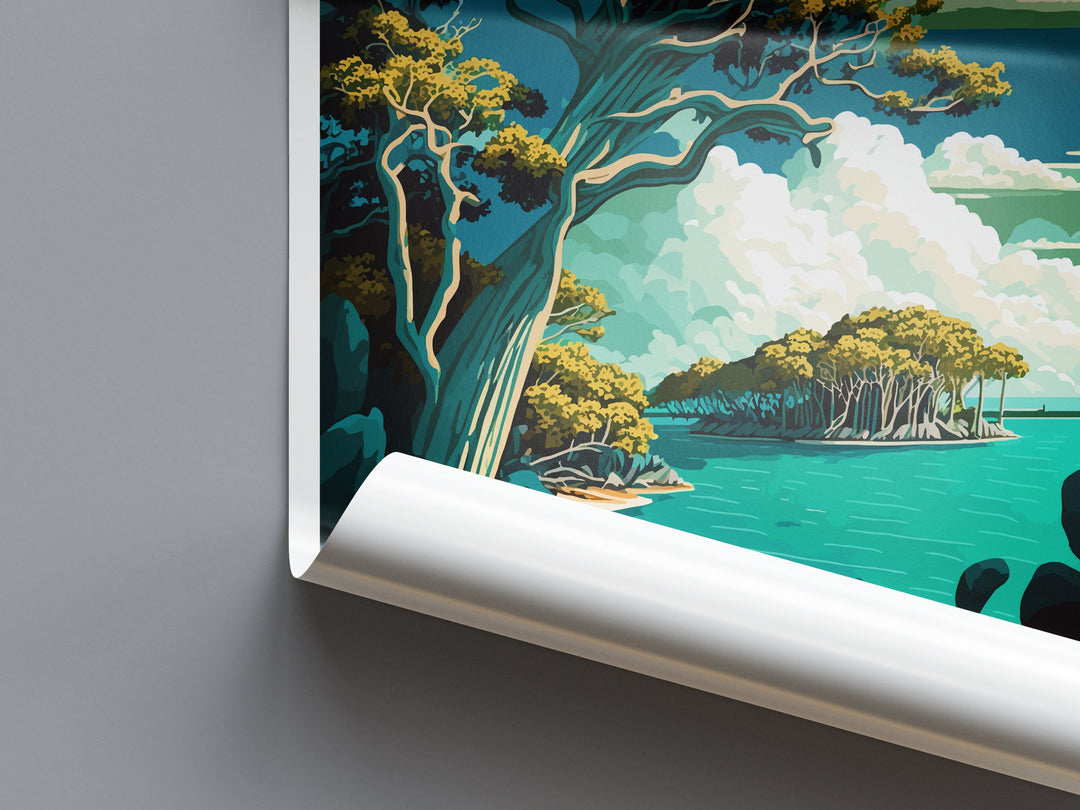 Biscayne National Park Travel Print Wall Art Biscayne National Park Wall Hanging Home Décor Camelback Gift Art Lovers Florida Art Lover Gift