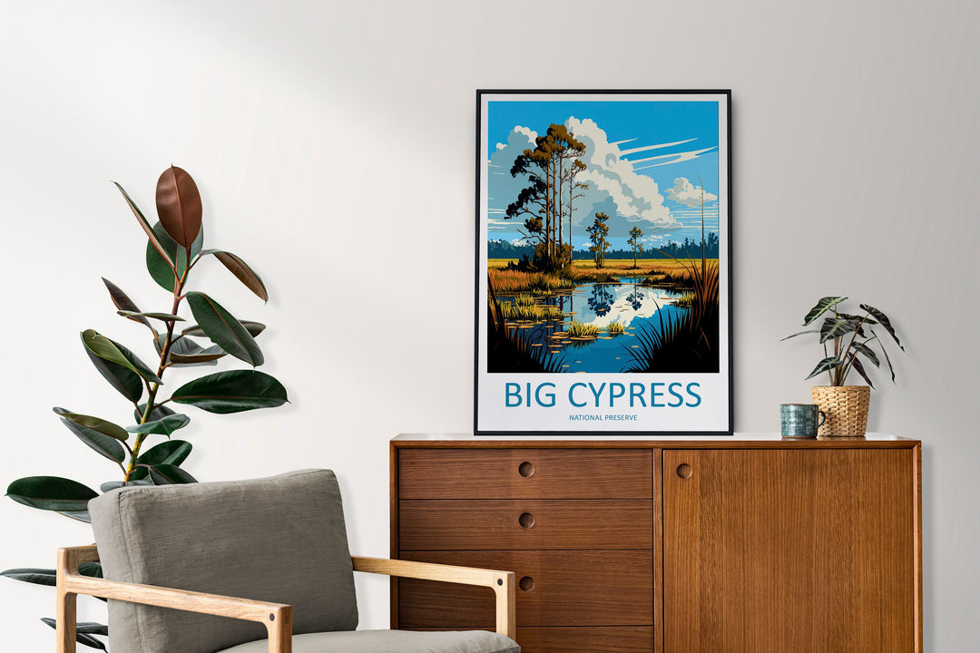 Big Cypress National Preserve Travel Print Wall Art Big Cypress Wall Hanging Home Décor Big Cypress Gift Art Lovers Florida Art Lover Gift