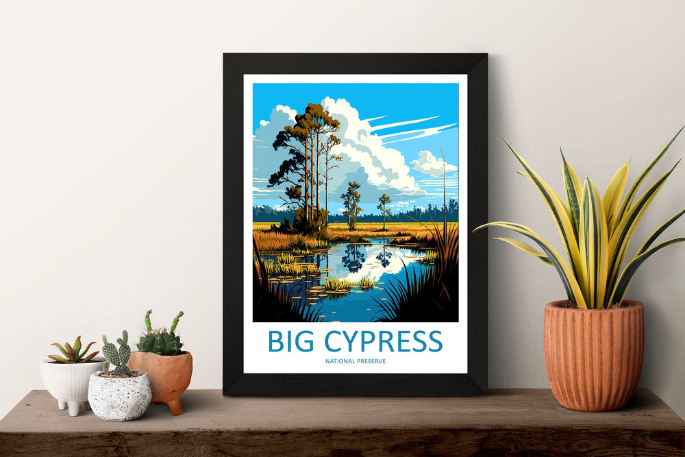 Big Cypress National Preserve Travel Print Wall Art Big Cypress Wall Hanging Home Décor Big Cypress Gift Art Lovers Florida Art Lover Gift