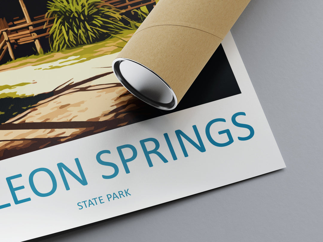 De Leon Springs State Park Travel Print Wall Art De Leon Springs Wall Hanging Home Décor De Leon Springs Gift Art Lovers Florida Art Lover