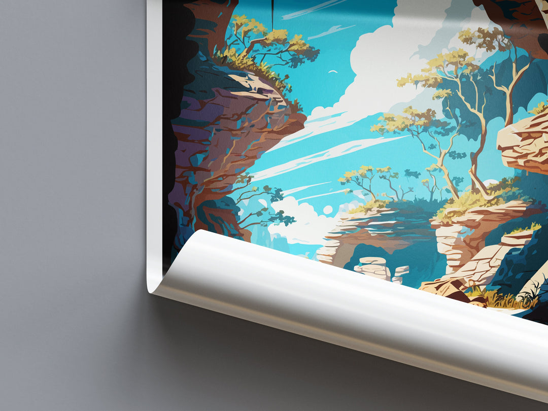 Florida Caverns State Park Travel Print Wall Art Florida Caverns Wall Hanging Home Décor Florida Caverns Gift Art Lovers Florida Art Lover