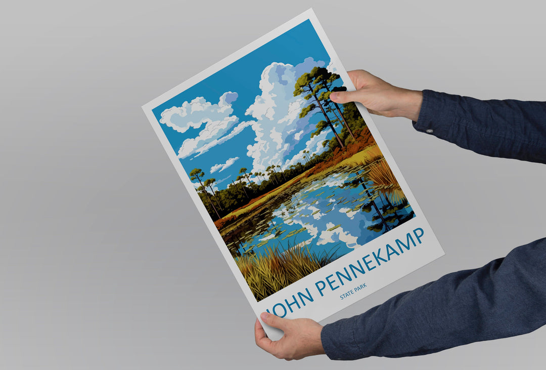 John Pennekamp State Park Travel Print Wall Art John Pennekamp Wall Hanging Home Décor John Pennekamp Gift Art Lovers Florida Art