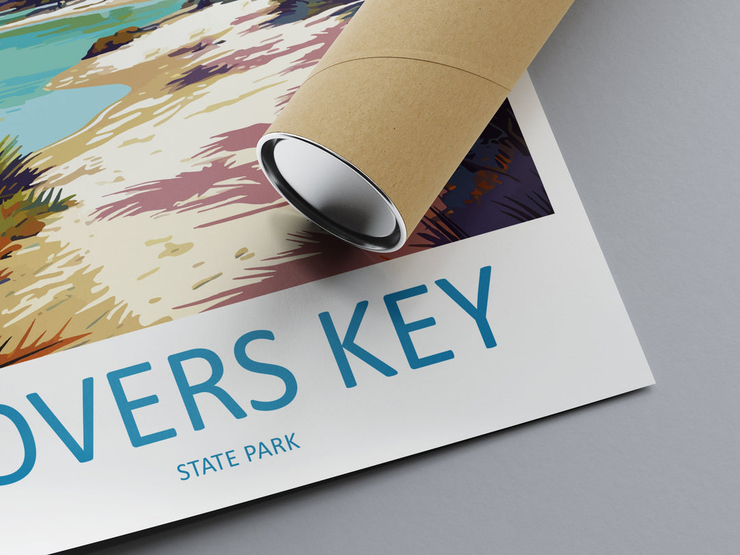 Lovers key State Park Travel Print Wall Art Lovers key State Park Wall Hanging Home Décor Lovers key State Park Gift Art Lovers Florida Art