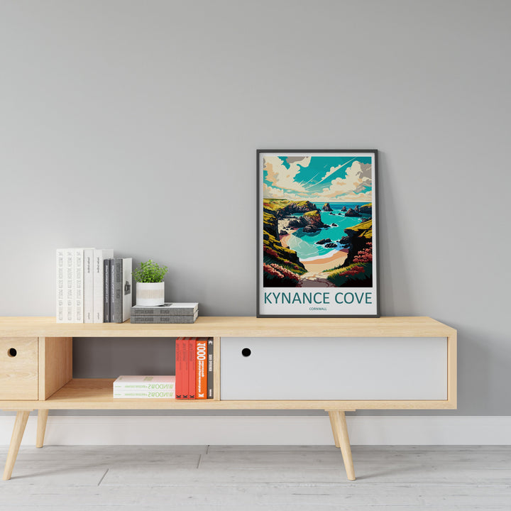 Kynance Cove Travel Print Wall Art Kynance Cove Wall Hanging Home Décor Kynance Cove Gift Art Lovers England Art Lover Gift Kynance Cove Art