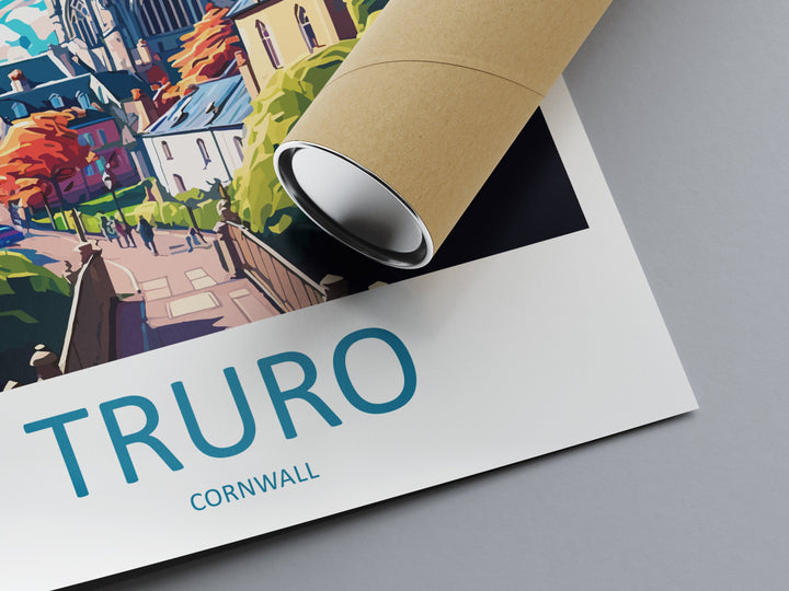 Truro Travel Print Wall Art Truro Wall Hanging Home Décor Truro Gift Art Lovers England Art Lover Gift Truro Art Poster For UK Lovers