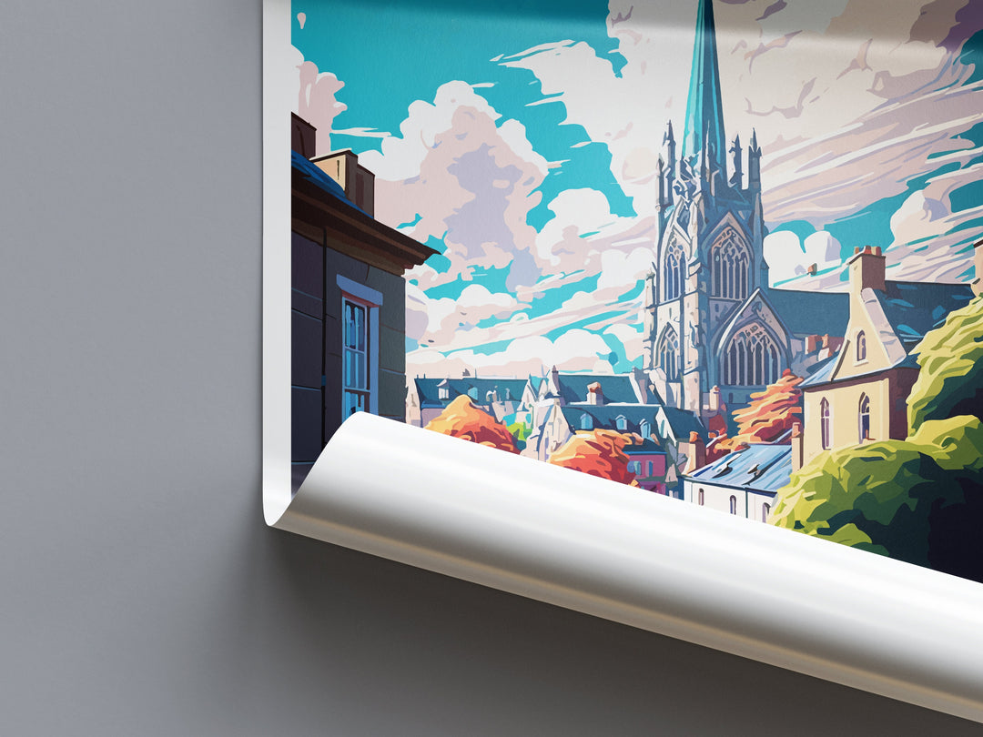 Truro Travel Print Wall Art Truro Wall Hanging Home Décor Truro Gift Art Lovers England Art Lover Gift Truro Art Poster For UK Lovers