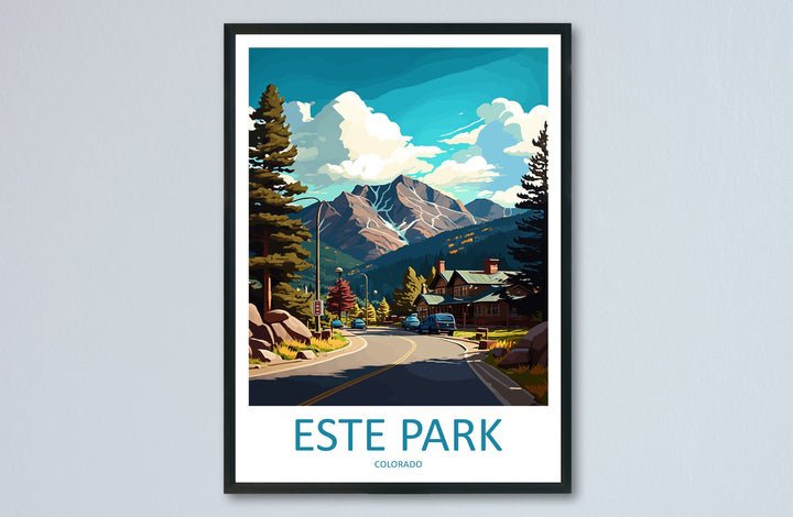 Este Park Travel Print Wall Art Este Park Wall Hanging Home Décor Este Park Gift Art Lovers Colorado Art Gift Lover Print For Este Park