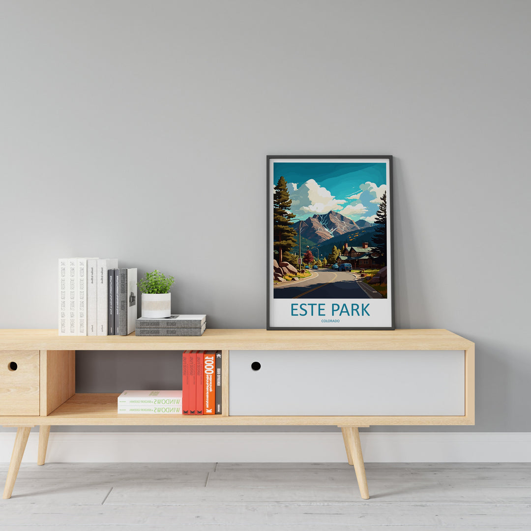 Este Park Travel Print Wall Art Este Park Wall Hanging Home Décor Este Park Gift Art Lovers Colorado Art Gift Lover Print For Este Park