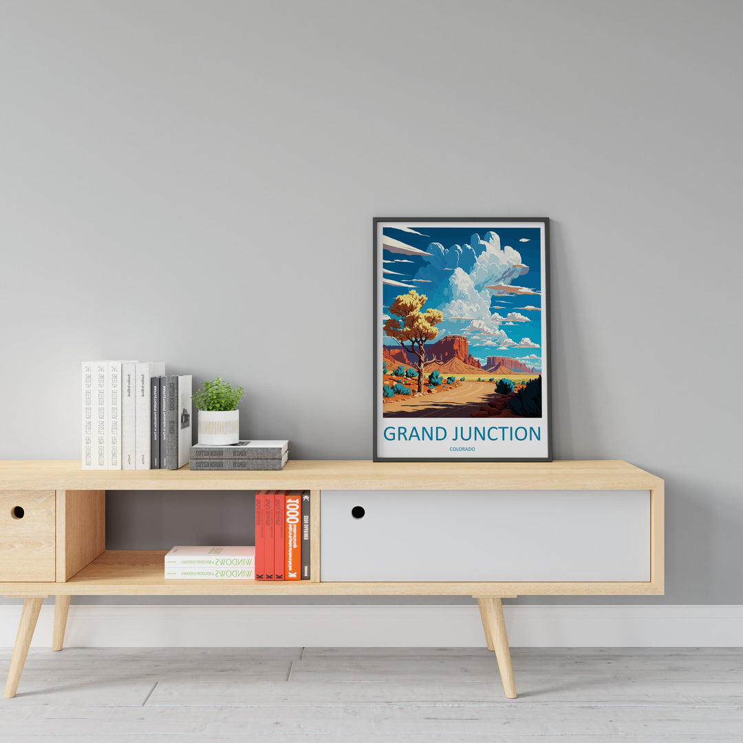 Grand Junction Travel Print Wall Art Grand Junction Wall Hanging Home Décor Grand Junction Gift Art Lovers Colorado Art Gift Lover Print