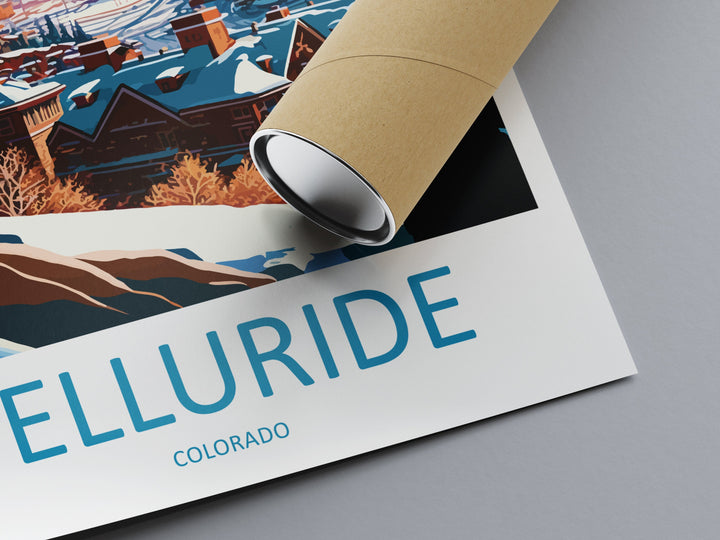 Telluride Ski Travel Print Wall Art Telluride Wall Hanging Home Décor Telluride Gift Art Lovers Colorado Art Gift Lover Print For Telluride