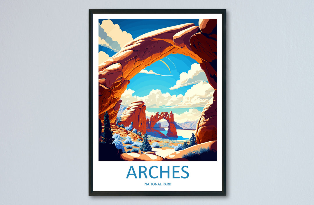 Arches National Park Travel Print Wall Art Arches National Park Wall Hanging Home Décor Arches National Park Gift Art Lovers National Park