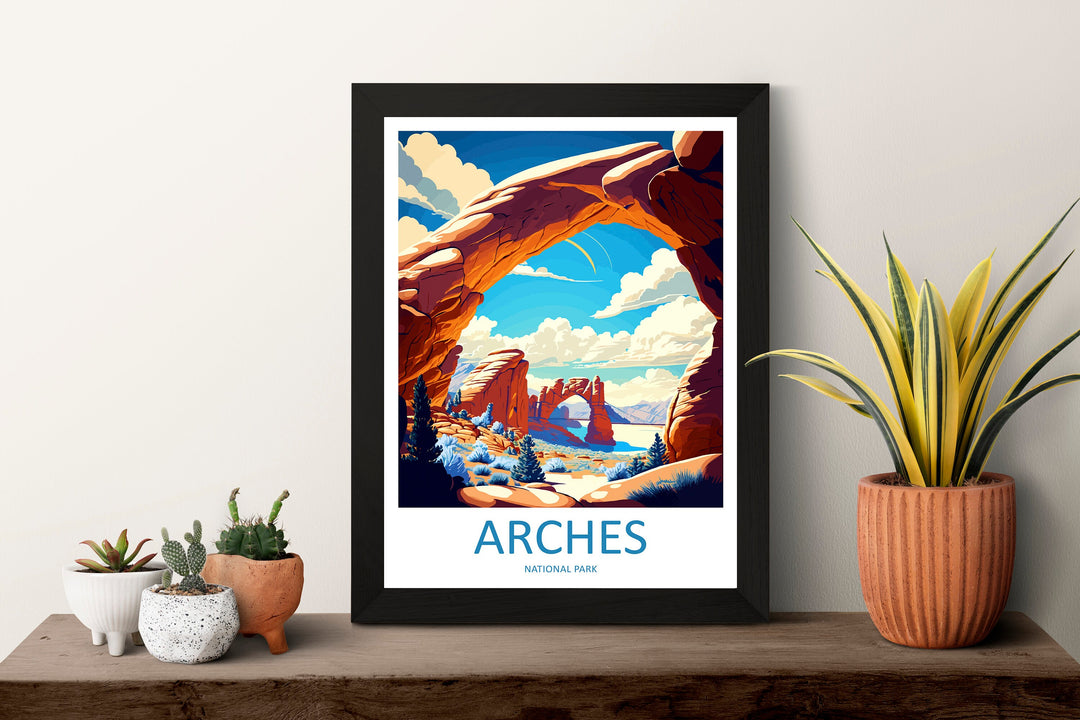 Arches National Park Travel Print Wall Art Arches National Park Wall Hanging Home Décor Arches National Park Gift Art Lovers National Park