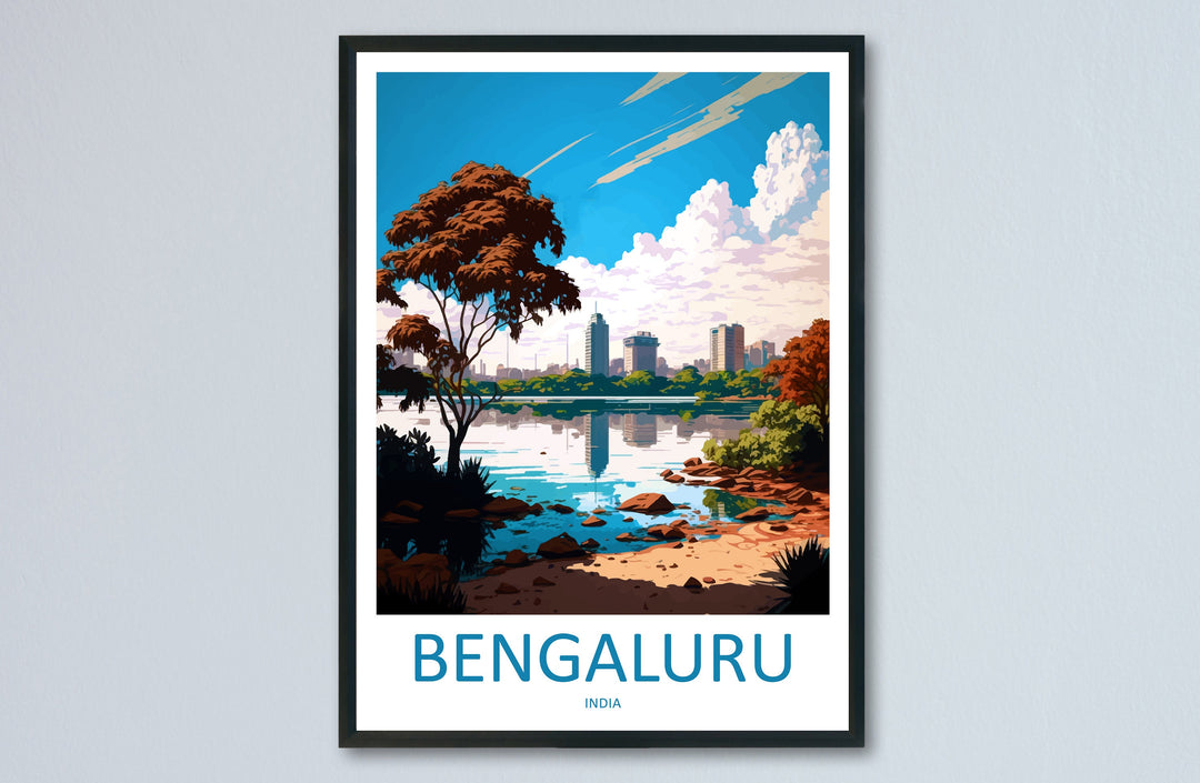 Bengaluru Travel Print Wall Art Bengaluru Wall Hanging Home Décor Bengaluru Gift Art Lovers India Art Lover Gift Bengaluru Wall Décor