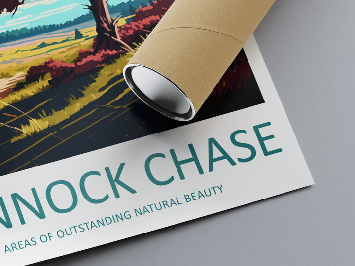 Cannock Chase Travel Print Wall Art Cannock Chase Wall Hanging Home Decoration Cannock Chase Gift Art Lovers Wall Art