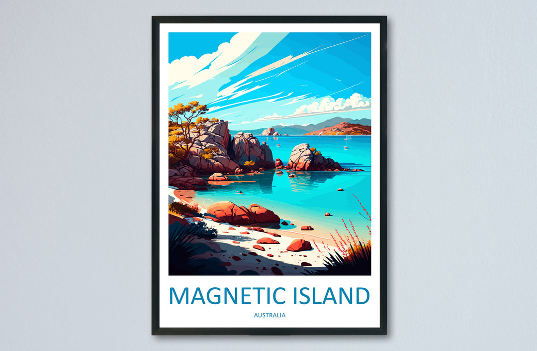 Magnetic Island Travel Print Wall Art Magnetic Island Wall Hanging Home Décor Magnetic Island Gift Art Lovers Wall Art Australia Travel Art