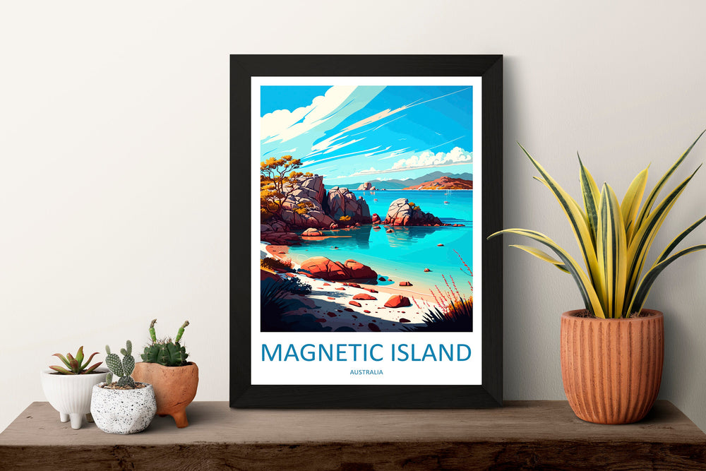 Magnetic Island Travel Print Wall Art Magnetic Island Wall Hanging Home Décor Magnetic Island Gift Art Lovers Wall Art Australia Travel Art
