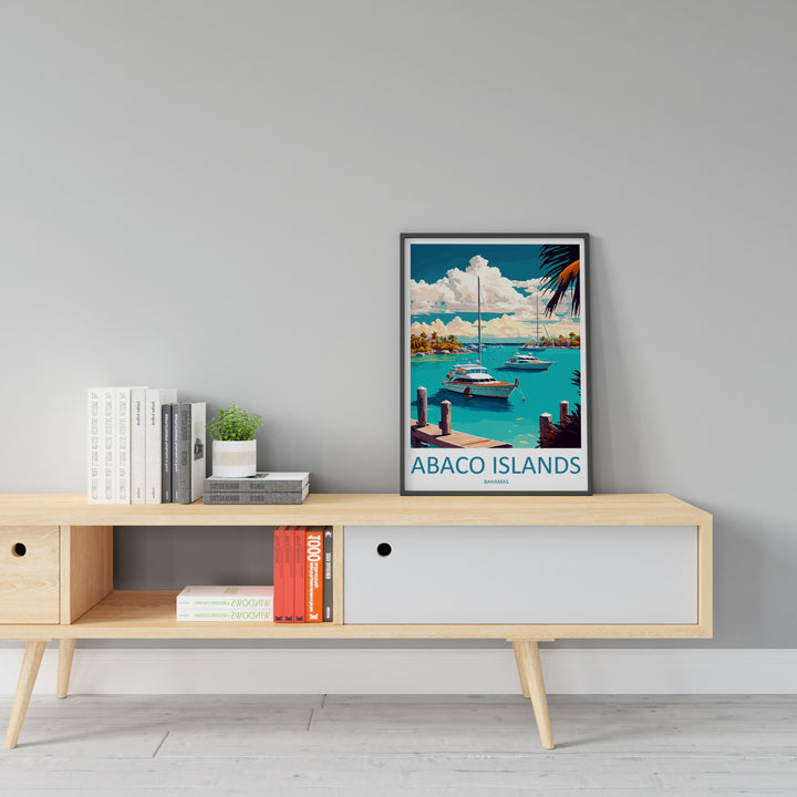 Abaco Islands Travel Print Wall Art Abaco Islands Wall Hanging Home Décor Abaco Islands Gift Art Lovers Wall Art Caribbean Travel Print