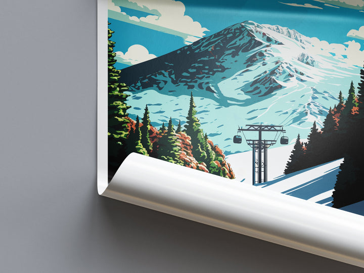 Whiteface Mountain Travel Print Wall Art Whiteface Wall Hanging Home Décor Whiteface Gift Art Lovers New York State Art Gift Poster