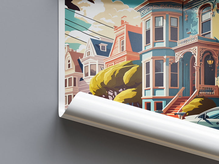 San Francisco Travel Print Wall Art San Francisco Wall Hanging Home Décor San Francisco Gift Art Lovers California Art Lover Gift