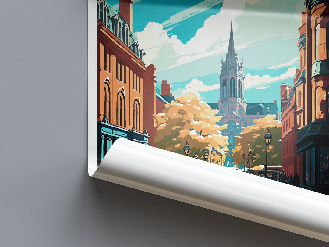 Leeds Travel Print Wall Art Leeds Wall Hanging Home Décor Leeds Gift Art Lovers England Art Lover Gift Print Artwork Yorkshire Art