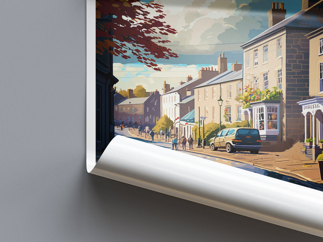 Skipton Travel Print Wall Art Skipton Wall Hanging Home Décor Skipton Gift Art Lovers England Art Lover Gift Print Artwork Yorkshire Art