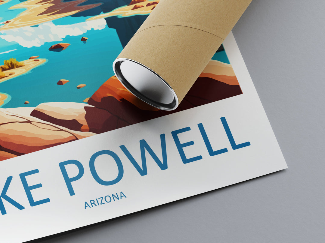 Lake Powell Travel Print Wall Art Lake Powell Wall Hanging Home Décor Lake Powell Gift Art Lovers Arizona Art Lover Gift Arizona Print