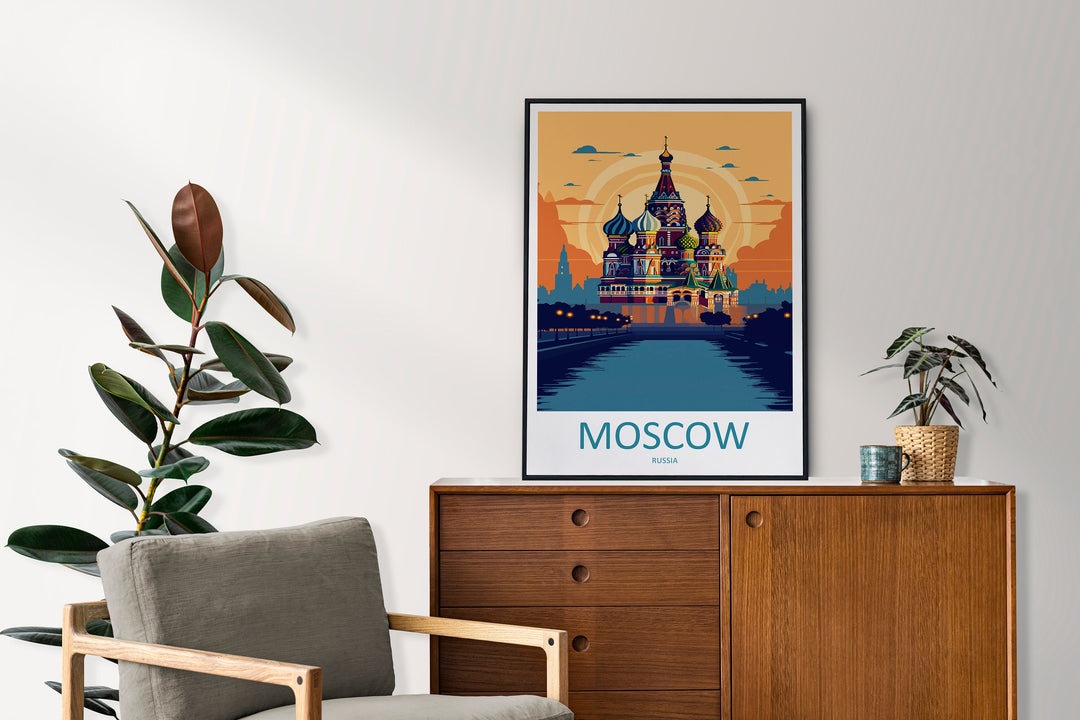 Moscow Print Moscow Home Decor Landscape Art Print Moscow Wall Art for Russia Enthusiast Gift Wall Hanging Moscow Russia Print