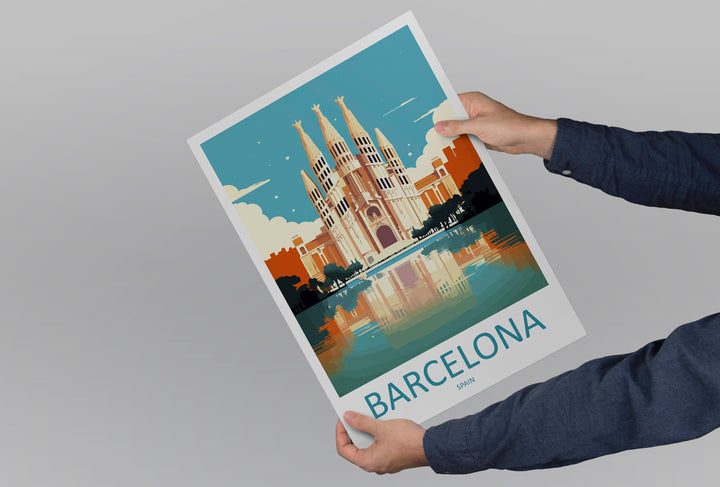 Barcelona Travel Print Wall Art Barcelona Wall Hanging Home Décor Barcelona Gift Art Lovers Spain Art Lover Gift Barcelona Print Spain Art