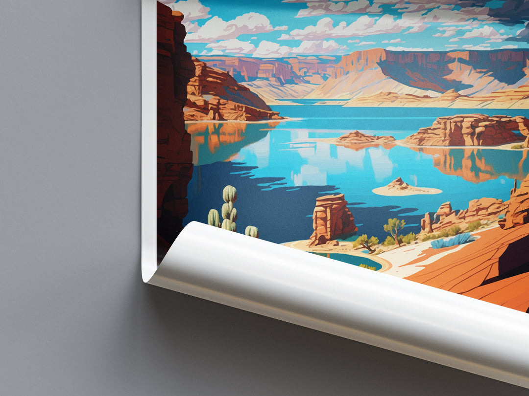 Canyon Lake Travel Print Wall Art Canyon Lake Lake Wall Hanging Home Décor Canyon Lake Lake Gift Art Lovers Arizona Art Lover Gift Arizona