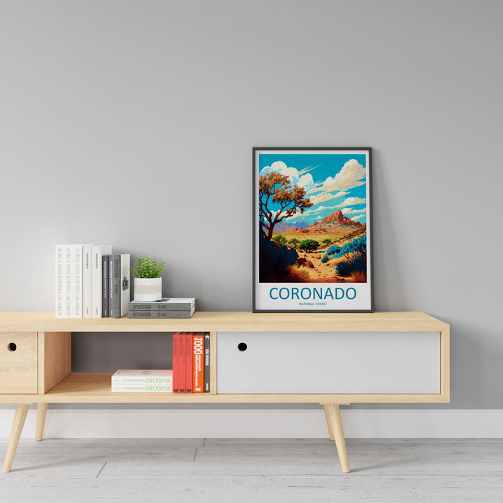 Coronado National Forest Travel Print Wall Art Coronado National Forest Wall Hanging Home Décor Coronado National Forest Gift Art Arizona