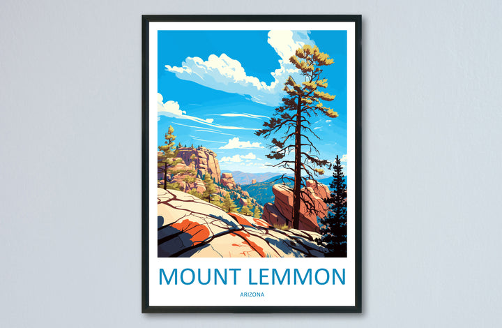 Mount Lemmon Travel Print Wall Art Mount Lemmon Wall Hanging Home Décor Mount Lemmon Gift Art Lovers Arizona Art Lover Gift Arizona Travel