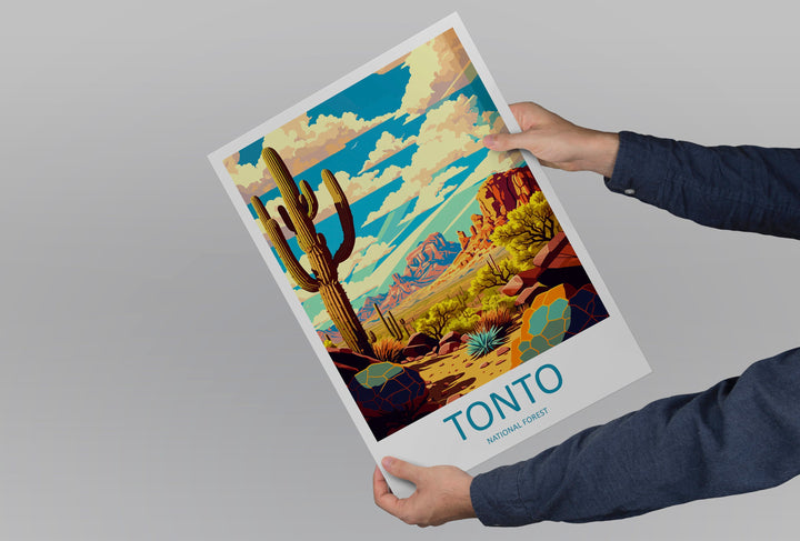 Tonto National Park Travel Print Wall Art Tonto National Park Wall Hanging Home Décor Tonto National Park Gift Art Lovers Arizona Art Lover