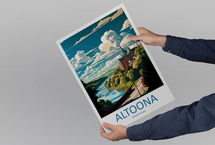 Altoona Travel Print Wall Art Altoona Wall Hanging Home Décor Altoona Gift Art Lovers Pennsylvania Art Lover Gift Pennsylvania Travel Poster