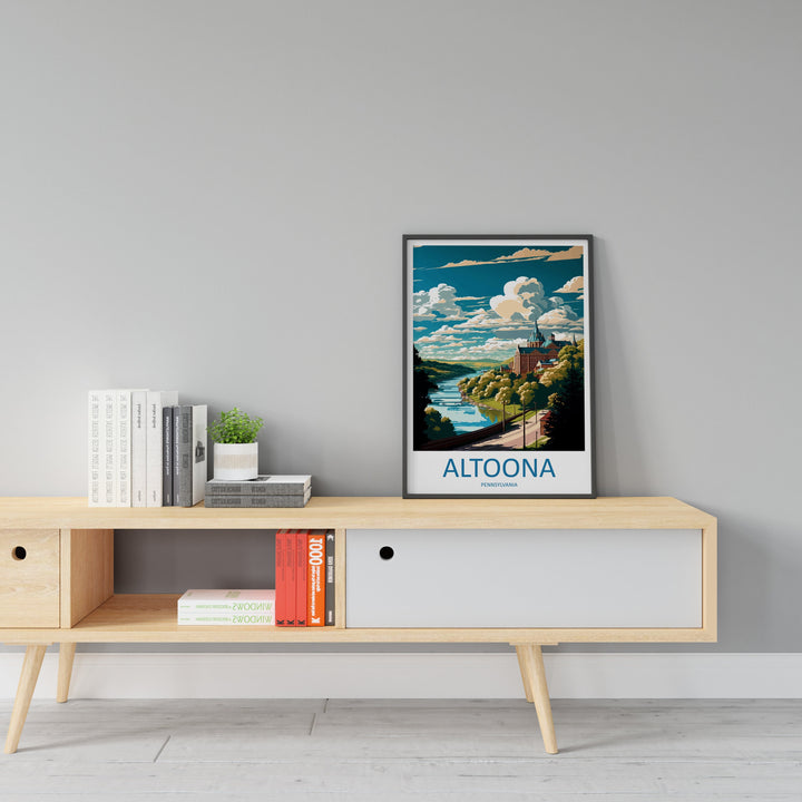 Altoona Travel Print Wall Art Altoona Wall Hanging Home Décor Altoona Gift Art Lovers Pennsylvania Art Lover Gift Pennsylvania Travel Poster