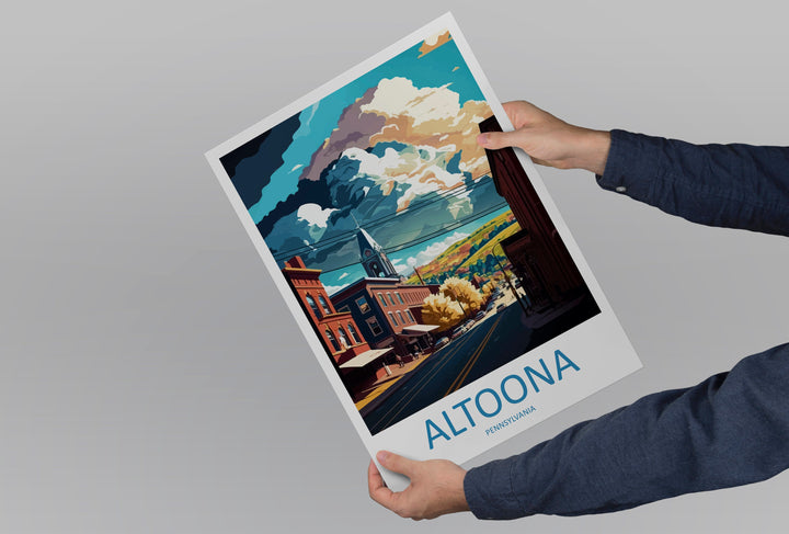 Altoona Travel Print Wall Art Altoona Wall Hanging Home Décor Altoona Gift Art Lovers Pennsylvania Art Lover Gift Pennsylvania Travel Poster