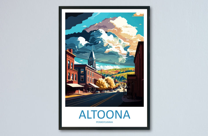Altoona Travel Print Wall Art Altoona Wall Hanging Home Décor Altoona Gift Art Lovers Pennsylvania Art Lover Gift Pennsylvania Travel Poster