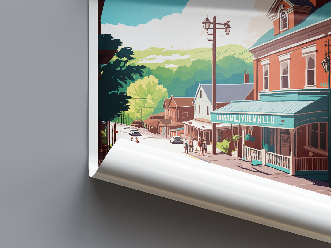 Meadville Travel Print Wall Art Meadville Wall Hanging Home Décor Meadville Gift Art Lovers Pennsylvania Art Lover Travel Poster