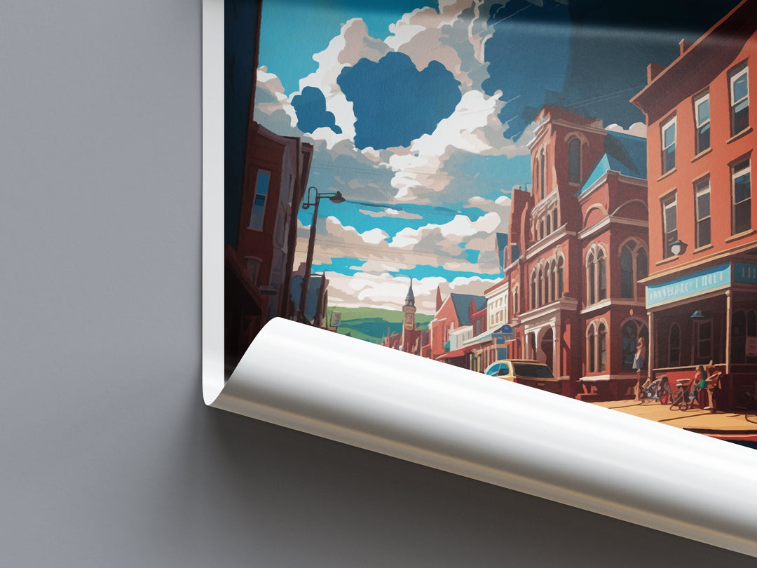 Oil City Travel Print Wall Art Oil City Wall Hanging Home Décor Oil City Gift Art Lovers Pennsylvania Art Lover Travel Poster