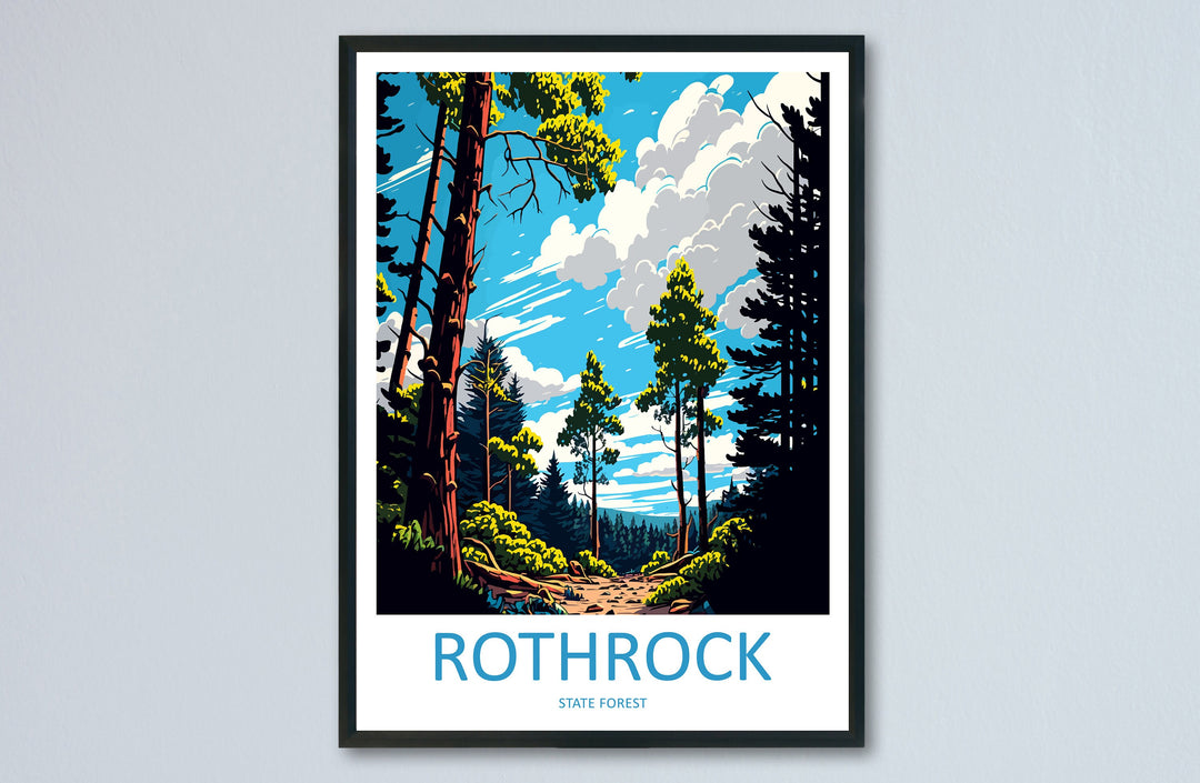 Rothrock State Forest Travel Print Wall Art Rothrock State Forest Wall Hanging Home Décor Rothrock State Forest Gift Art Lovers Pennsylvania
